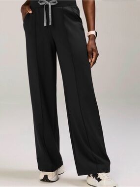 FIGS FormX Salina high waisted wide leg scrub pants black